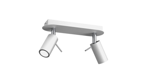 Lampa sufitowa PRESTON WHITE/CHROME 2x mini GU10 MLP7615 Milagro