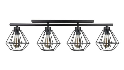 Lampa sufitowa nowoczesna 4xE27 FEBRIS BLACK