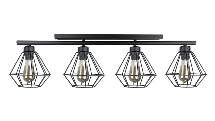 Lampa sufitowa nowoczesna 4xE27 FEBRIS BLACK