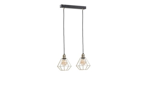 Lampa wisząca loftowa 2xE27 COMO GOLD