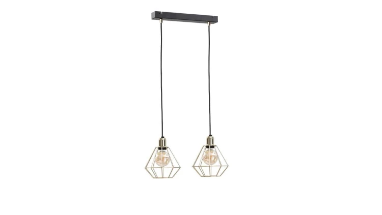 Lampa wisząca loftowa 2xE27 COMO GOLD