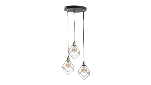 Lampa wisząca loftowa 3x E27 RUBEN GOLD