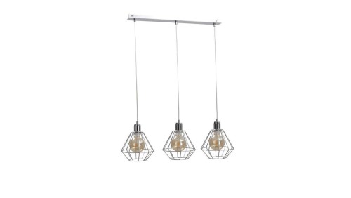 Lampa wisząca loftowa 3xE27 FOSKAL SILVER