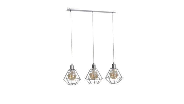 Lampa wisząca loftowa 3xE27 FOSKAL SILVER