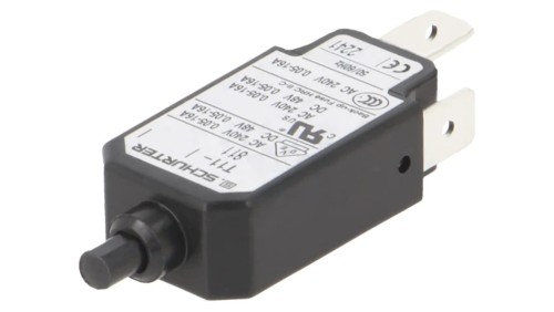 T11-811-6.5A Wyłącznik nadprądowy Iznam: 6,5A Uznam: 240VAC 48VDC SPST Bieguny: 1
