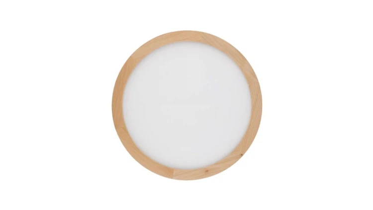 Lampa sufitowa okrągła z drewnianą obwódką zmienna barwa średnica 40cm AQUA WOOD BUK 400 36W LED 18011 TK Lighting