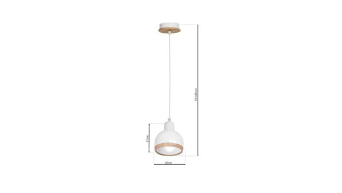 Lampa wisząca z metalowym kloszem w kształcie stożka CONO 10076 TK Lighting