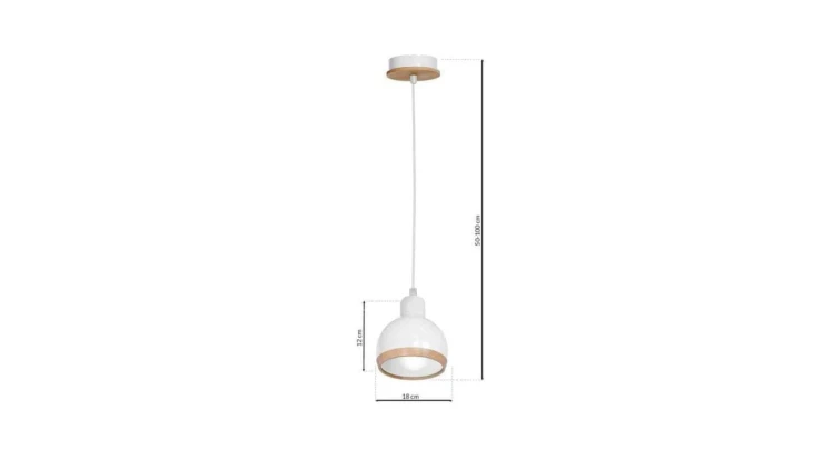 Lampa wisząca z metalowym kloszem w kształcie stożka CONO 10076 TK Lighting