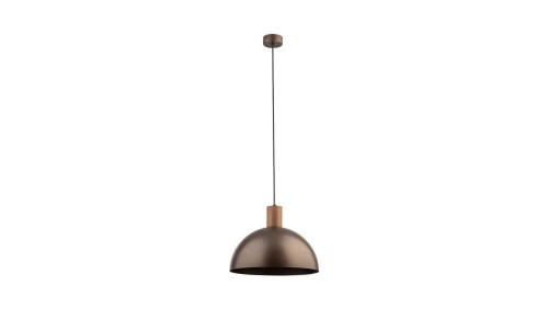 Lampa wisząca brązowa metal+drewno E27 OSLO 4508 TK Lighting
