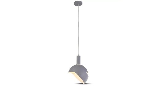 Lampa dekoracyjna wisząca aluminiowa szara regulowany kąt 1,2m E14 max 60W IP20 V-TAC VT-7100