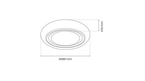 Kinkiet ścienny FLASH WOOD ORZECH LED 36W barwa neutralna, kolor czarny-orzech 6431 TK Lighting