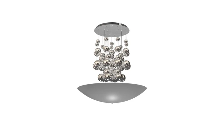 LAMPA WISZĄCA PERLA SILVER 42W LED ML858 Milagro