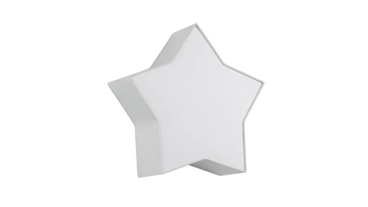 Lampa sufitowa plafon szara gwiazdka STAR GRAY 2xE27 6972 TK Lighting
