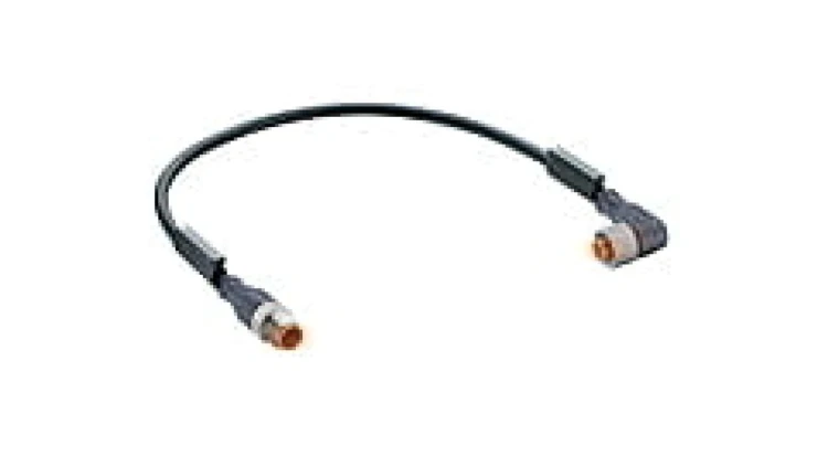 Kabel konfekcjonowany aktuator/sensor obustronny M12 3-pinowe męskie proste żeńskie kątowe RST 3-RKWT 4-3-224/1,5 M