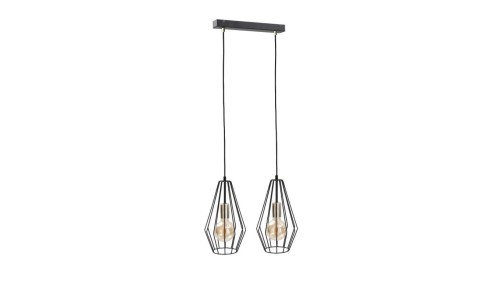 Lampa wisząca loftowa 2xE27 LEX GOLD