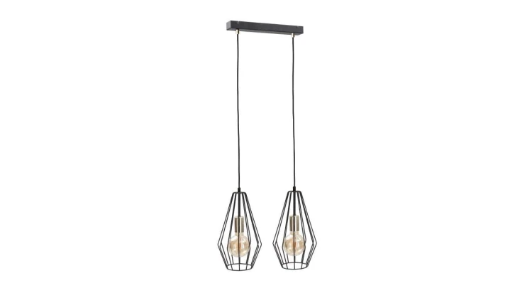 Lampa wisząca loftowa 2xE27 LEX GOLD