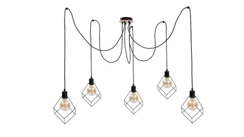 Lampa wisząca loftowa 5xE27 RUBEN WOOD