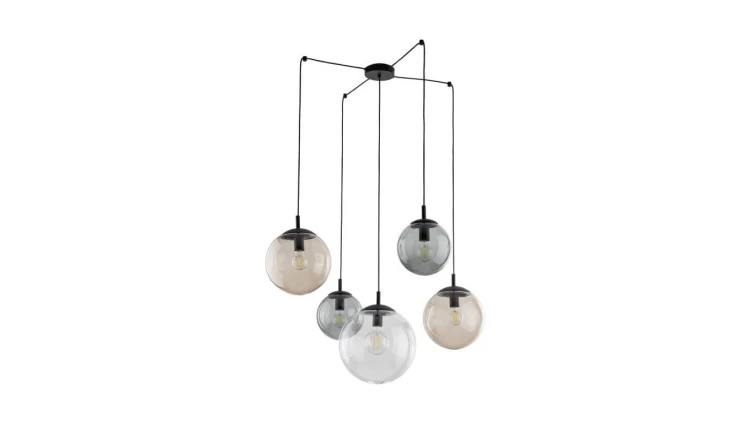 Lampa wisząca z kloszami na długich linkach ESME 5xE27 4796 TK Lighting