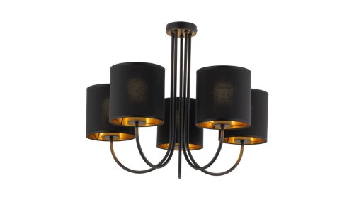 Lampa sufitowa TORENS 5 - punktowa Czarno złoty 4595 TK Lighting