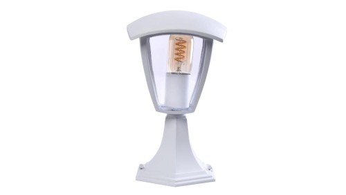Lampa ogrodowa stojąca FOX WHITE 1xE27 Mała EKO3513 Milagro