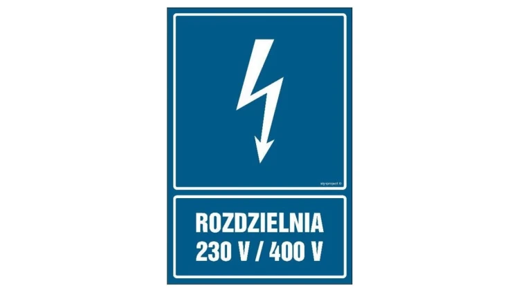 ZNAK - HG026 Transformator 1000 kVA 70 x 105 cm PN - Płyta 1mm