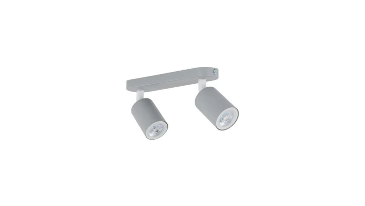 Lampa sufitowa LIVIA GREY styl minimalistyczny dwa reflektorki na GU10 10241 TK Lighting