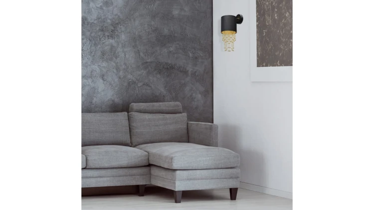 Kinkiet ścienny podwójny FLASH czarny LED 30W barwa neutralna 6626 TK Lighting