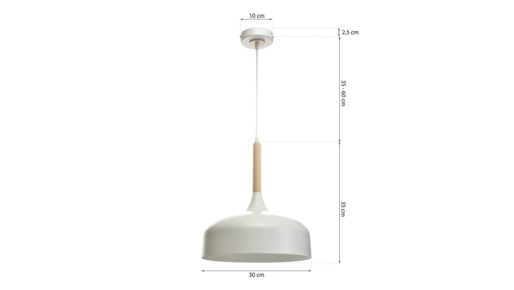 Lampa wisząca w stylu retro kulistym kloszem BONO OCHRA 1 M 10275 TK Lighting
