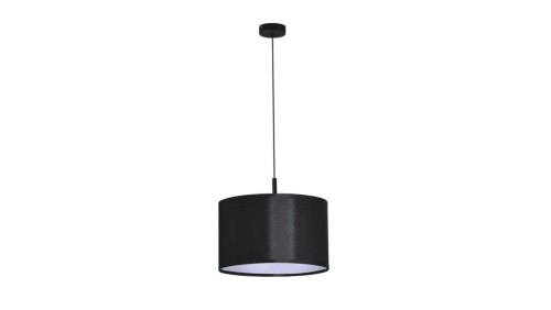 Lampa wisząca SIMONE BLACK, czarny stylowy abażur na E27, do salonu K-4320 Kaja Lighting