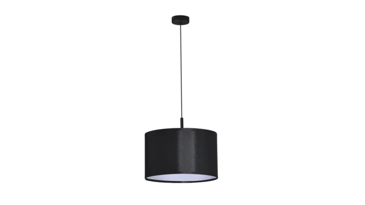 Lampa wisząca SIMONE BLACK, czarny stylowy abażur na E27, do salonu K-4320 Kaja Lighting