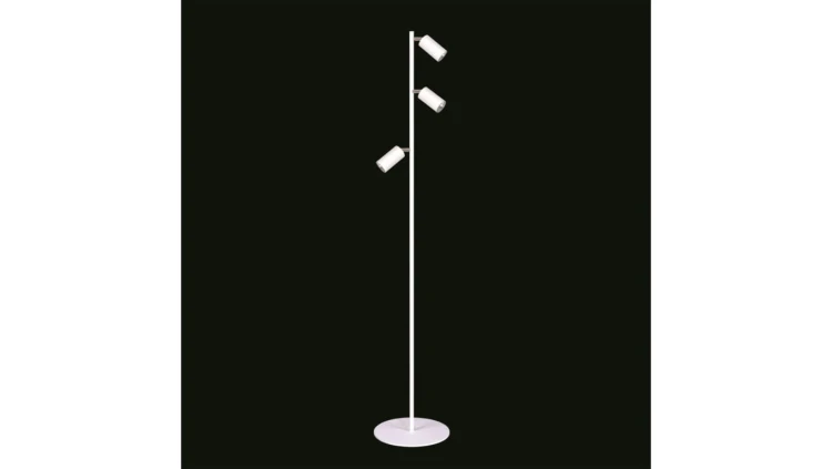 Lampa podłogowa biała z regulowanym kątem świecenia z serii KAYLA K-4419 Kaja Lighting