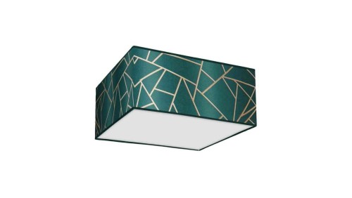Lampa sufitowa ZIGGY GREEN Gold/Bottle green 2xE27 MLP7574 Milagro