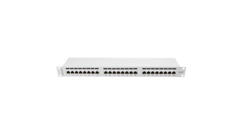 Patch panel RACK 19 kat.6 24p FTP 1U szary LANBERG