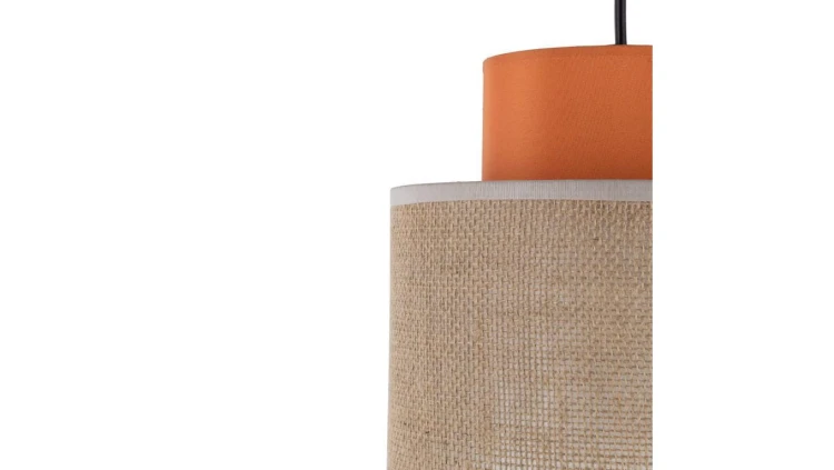 Lampa wisząca dwukolorowa DUO JUTA ORANGE na E27 3255 TK Lighting