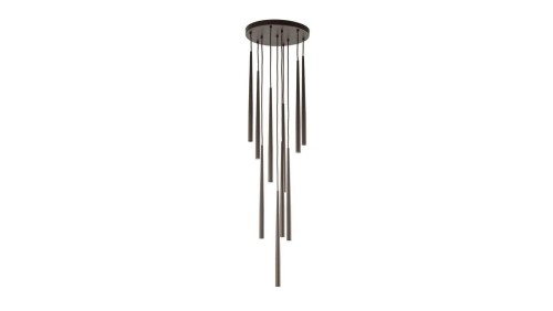 Lampa wisząca PIANO z kaskadowo zawieszonymi brązowymi kloszami 10110 TK Lighting