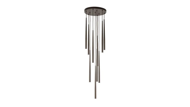 Lampa wisząca PIANO z kaskadowo zawieszonymi brązowymi kloszami 10110 TK Lighting