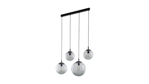 Lampa wisząca ze szklanymi, grafitowymi kloszami-kulami ESME 4xE27 5381 TK Lighting