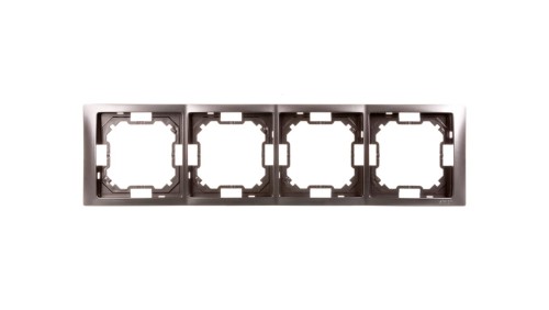 Simon Basic Neos Ramka poczwórna stal inox BMRC4/21