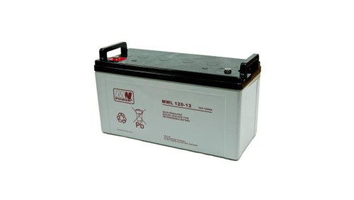 MWL 120-12 Akumulator AGM MWL 120Ah 12V 10-12lat żywotności MW Power