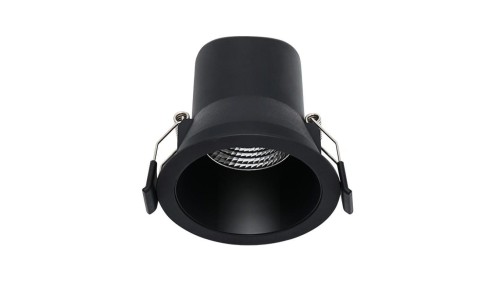 Panel Podtynkowy LED Spotlight 9W IP44 3000-4000K Czarny Wpuszczany