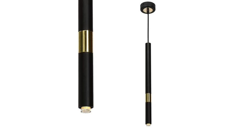 Lampa wisząca MONZA BLACK / GOLD 1xG9 8W MLP6333 Milagro