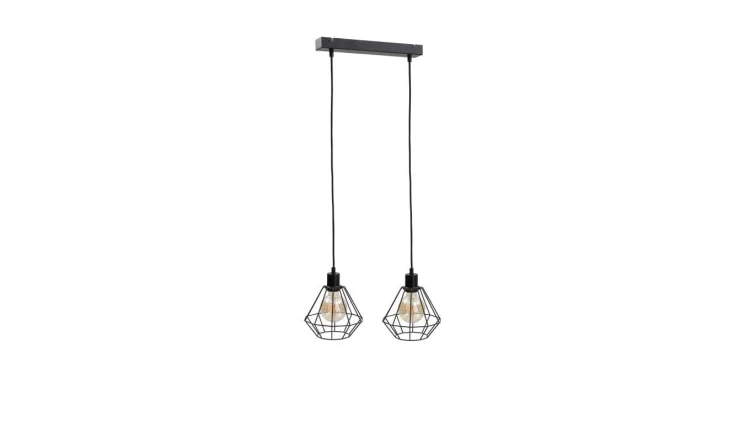 Lampa wisząca loftowa 2xE27 FOSKAL BLACK