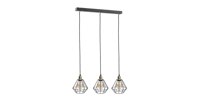 Lampa wisząca loftowa 3xE27 FOSKAL GOLD