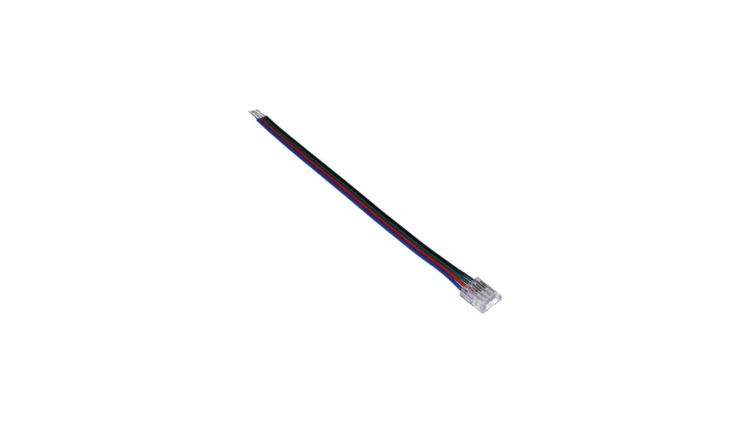 Złączka do taśmy led SMD/RGB kolor 10mm taśma-przewód 15cm