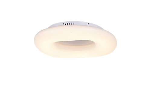 Lampa wisząca biała ze złotym, ozdobnym elementem z serii ARLENA K-5300 Kaja Lighting