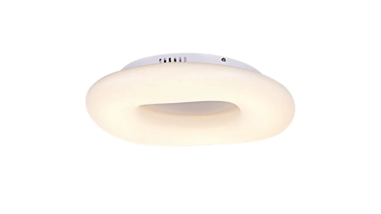 Lampa wisząca biała ze złotym, ozdobnym elementem z serii ARLENA K-5300 Kaja Lighting