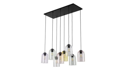 Lampa wisząca ze szklanymi, otwartymi kloszami MOLLY 8 10303 TK Lighting