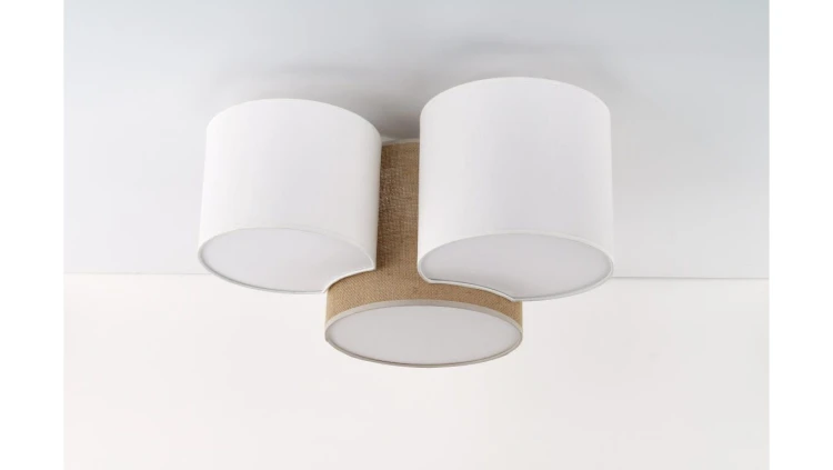 Lampa sufitowa boho z trzema kloszami MONA JUTA na E27 5907 TK Lighting