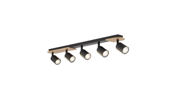 Lampa sufitowa z 5 reflektorkami na GU10 COVER WOOD 5777 TK Lighting