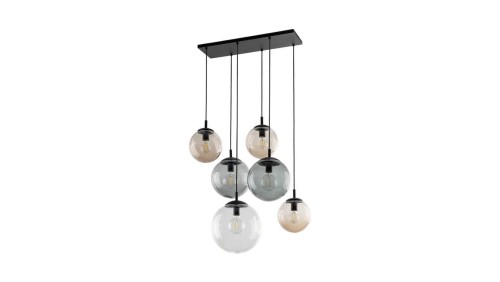 Lampa wisząca szklana wielokolorowa ESME Czarny 6xE27 4819 TK Lighting